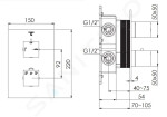 STEINBERG - 160 Termostatická baterie pod omítku pro 2 spotřebiče, kartáčovaný nikl 160 4133 3 BN