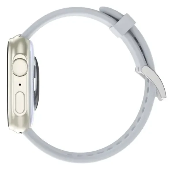 CARNEO Zephyr Ultra mini HR+ stříbrná, modro-šedý řemínek / Chytré hodinky / 1,75" / IP68 / SUPER AMOLED / BT (8588009299516)