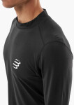 Běžecké tričko Compressport Performance LS Tshirt M - Black Velikost textilu: XL