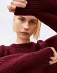 Armedangels Rib Knit Sweater 3639 velvet red S