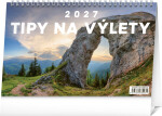 NOTIQUE Stolový kalendár Tipy na výlety 2027, 23,1 x 14,5 cm