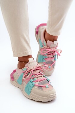 Dámské módní šněrovací sportovní boty Pink-Mint Chillout!