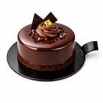 Cake star Plastová podložka pod minidezerty s úchytem kruh černá 8cm