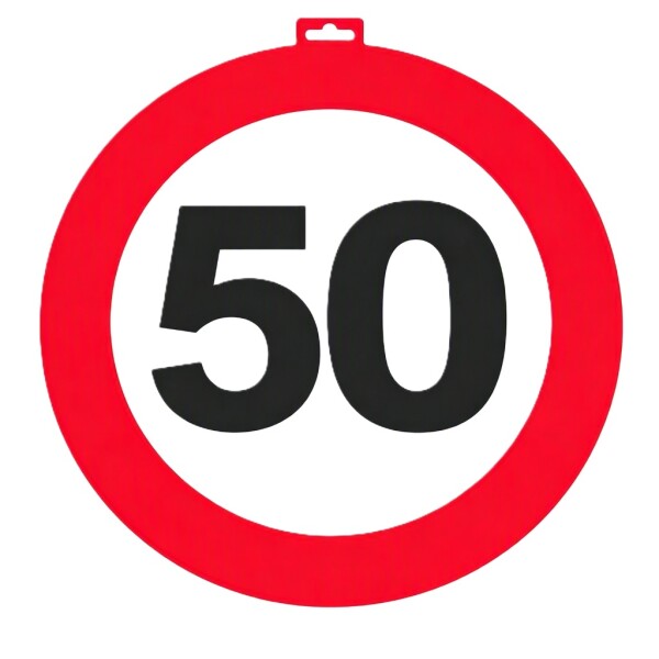 Dekorace dopravní značka 50 průměr 47cm