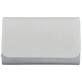 Módní dámská plesová kabelka Finella, stříbrná