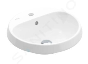 VILLEROY & BOCH - Architectura Umyvadlo zápustné, 450x450 mm, s přepadem, otvor pro baterii, CeramicPlus, alpská bílá 5A6545R1