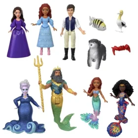 Mattel The Little Mermaid sada malých panenek a kamarádů ze země a moře