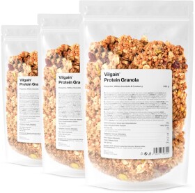 Vilgain Protein Granola – 3× Pistácie, bílá čokoláda a brusinky 350 g