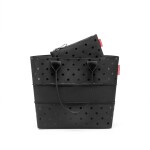Sada kabelka a taštička na zip Reisenthel Shopper e1 set Glossy dots black
