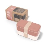 Monbento Svačinový box Monbento Original Pink/Moka 1 l, růžová barva, plast