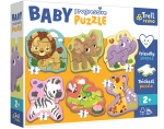 TREFL BABY Puzzle Zvířata na safari 6v1