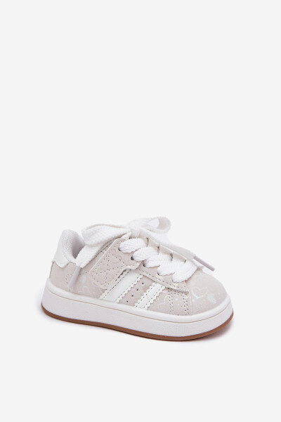 Dětské Sportovní Boty Tenisky Srdíčka Bílé Mirelle 35