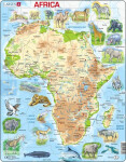 Puzzle Africa Topographic Map