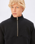 Armedangels Waarlo Fleece Troyer 105 black S