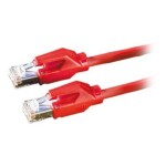 Secomp 21.05.0011 RJ45 síťové kabely, propojovací kabely CAT 6 S/FTP 1.00 m červená (jasná) dvoužilový stíněný, bez halogenů, samozhášecí 1 ks