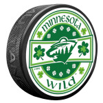 Mustang Puk Minnesota Wild NHL Lucky St. Patrick's Day Puck
