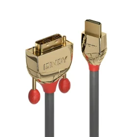 Lindy Gold Line / Video kabel HDMI - DVI-D / 15 m / pozlacené konektory / max. 1920x1200 (36199)