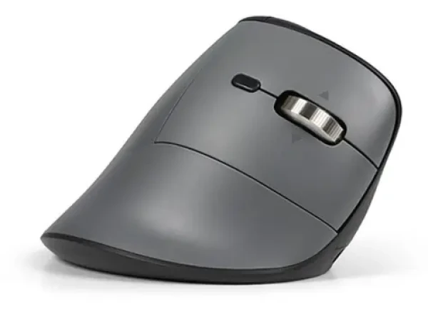 BakkerElkhuizen FastForward Pro černá, šedá / Ergonomická bezdrátová myš / Bluetooth / 5000 DPI / pro praváky (BNEFFP3MVM)