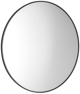 SAPHO - AROWANA kulaté zrcadlo v rámu ø 100cm, černá mat AWB100