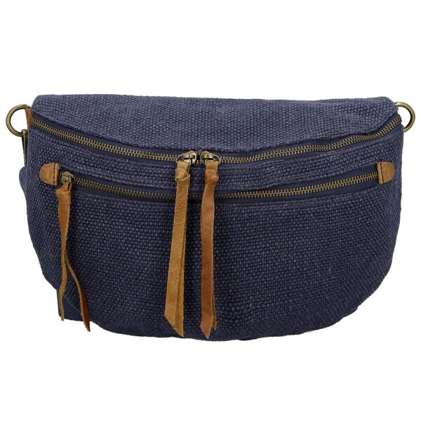 Trendy dámská textilní ledvinka Lena, tmavě modrá