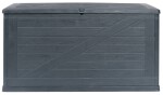 TOOMAX WOOD zahradní plastový úložný box 420 L - grafit