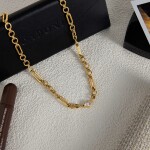ELENYS Unity Chain – pozlacený náhrdelník 18K žluté zlato Délka: 45+5 cm / max. 50 cm