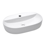 Umyvadlo na desku SAT Infinitio 60x40 cm otvor pro baterii uprostřed SATINF6040 SATINF6040