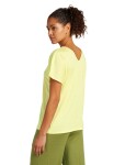 Dámské merino tričko s krátkým rukávem ICEBREAKER Wmns Drayden Reversible SS Top, Citrine velikost: S