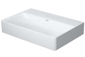 DURAVIT - DuraSquare Umyvadlo nábytkové Compact, 60x40 cm, DuraCeram, s WonderGliss, alpská bílá 23566000791