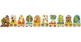 DJECO Puzzle Vlak se zvířátky a čísly
