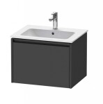 DURAVIT - Ketho.2 Umyvadlová skříňka 44x61x48 cm, 1 zásuvka, grafit mat K25062049490000
