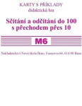Sada kartiček M6 - sčítání a odčítání do 100 s přechodem přes 10 - Zdena Rosecká