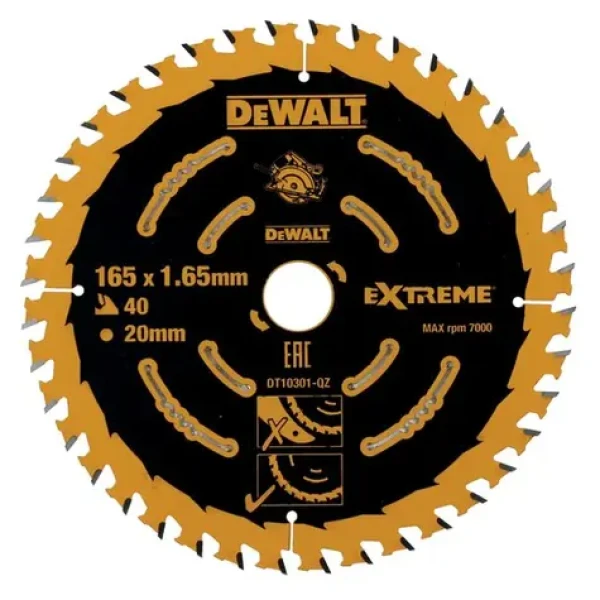 DeWALT DT10301 Pilový kotouč 165x20mm 40 zubů