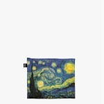 Taštička na zip 3 ks LOQI VINCENT VAN GOGH The Starry Night, A Wheatfield with Cypresses