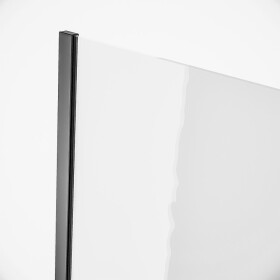 CERSANIT - Rohový profil pro sprchové zástěny WALK-IN MILLE černý S900-2811
