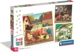 Clementoni 25791 Puzzle Chvíle na farmě 3x48 dílků