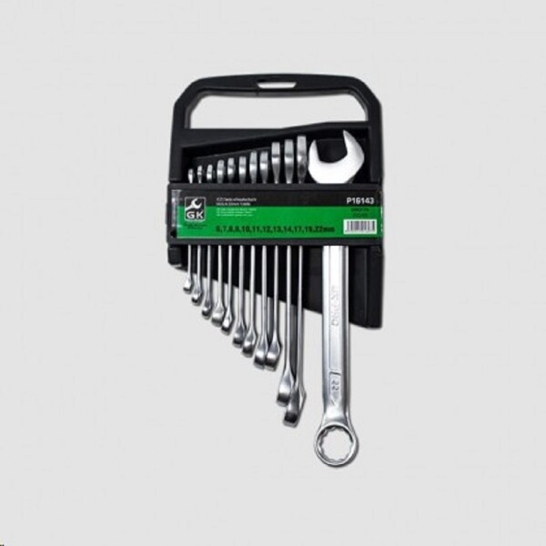 GK Tools sada očkopl.klíčů 6-22 mm 12 dílů matný chrom P16143