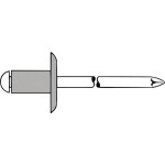 Gesipa 1433909 slepý nýt (Ø x d) 3.2 mm x 8 mm nerezová ocel nerezová ocel nerezová ocel PolyGrip® 1000 ks