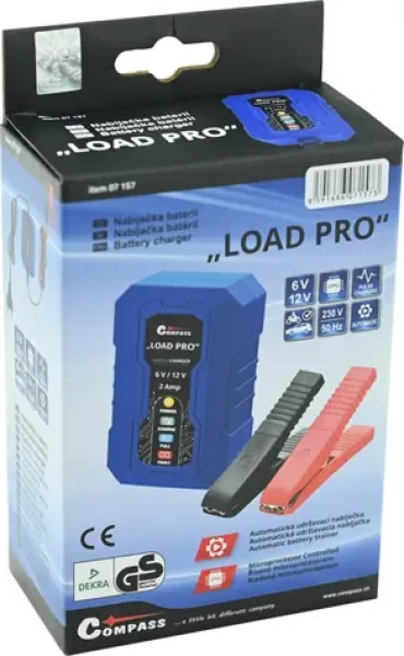 Compass LOAD PRO 2A / Automatická nabíječka autobaterií / 6V/12V / 4-120 Ah / IP65