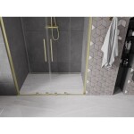 MEXEN/S - Velar L Duo posuvné sprchové dveře 160, transparent, zlatá kartáčovaná 871-160-003-02-55