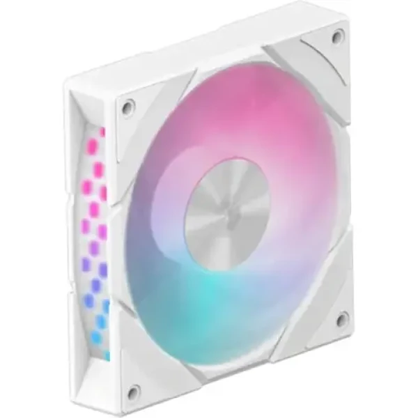 Deepcool CG580 bílá reverzní / Ventilátor pro skříň / 120 mm / PWM / RGB (R-EDF120-WHAPR86-G-1)