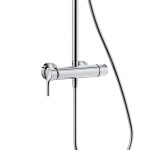 KLUDI - Logo Sprchový set Dual Shower System s baterií, 20 cm, chrom 6808505-00