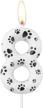Dortisimo Svíčka s tlapičkami číslo 8