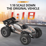 Mamido Auto na dálkové ovládání RC Terénní 1:18 s LED světly 2,4 GHz oranžové