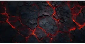 TLAMA games Herní podložka (playmat) 120 x 90 cm (4'x3') - různé motivy (neoprenová, obšitá, playmat) Láva (Lava)