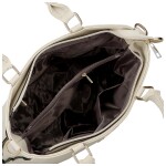 Stylová dámská koženková kabelka do ruky Basttilla, béžová