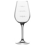 Bella Rose Sklenice na víno Neptej se! CZ, čirá barva, sklo, 350 ml