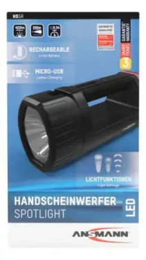 Ansmann HS5R / Ruční reflektor / LED / 420 lm / dosah 500 m / Li-ion 2600 mAh (1600-0222)