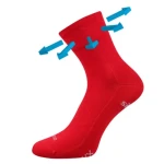 VOXX Ponožky sportovní bambusové BAERON červené 39-42 116382