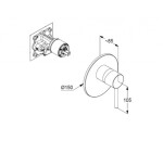 KLUDI - Bozz Sprchová baterie pod omítku, chrom 387550576